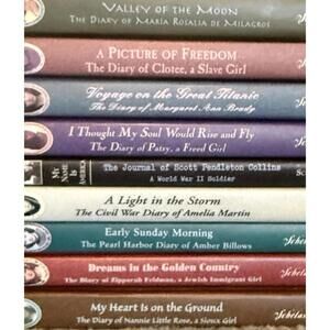 Lot of 9 hardback Dear America books - Scholastic, Pristine